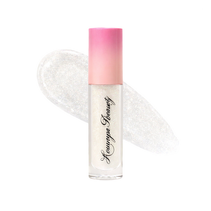 Crystal high-shine lip gloss by Houriya Beauty, smooth and crystal-clear finish
