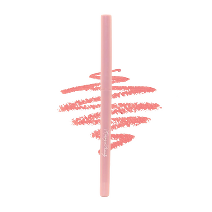 Baby Rose creamy lip liner swatch by Houriya Beauty, smooth and long-wearing