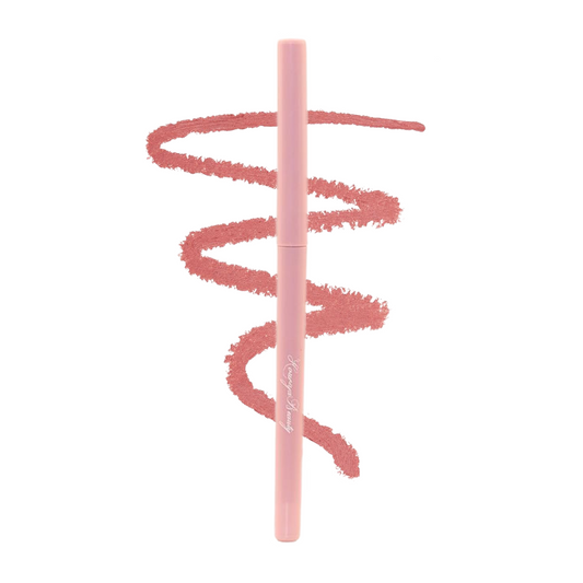 Iconic creamy lip liner swatch by Houriya Beauty, smooth and precise definition